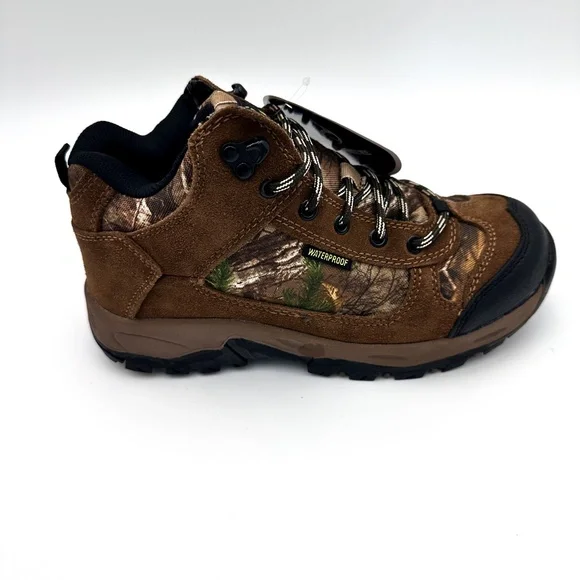 NEW Magellan RealTree Waterproof Hiking Boots Youth Run N Gun II Size 6 Orig $49 - Picture 4 of 7